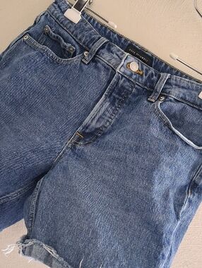 Free Assembly Women's Blue Boyfriend Denim Shorts